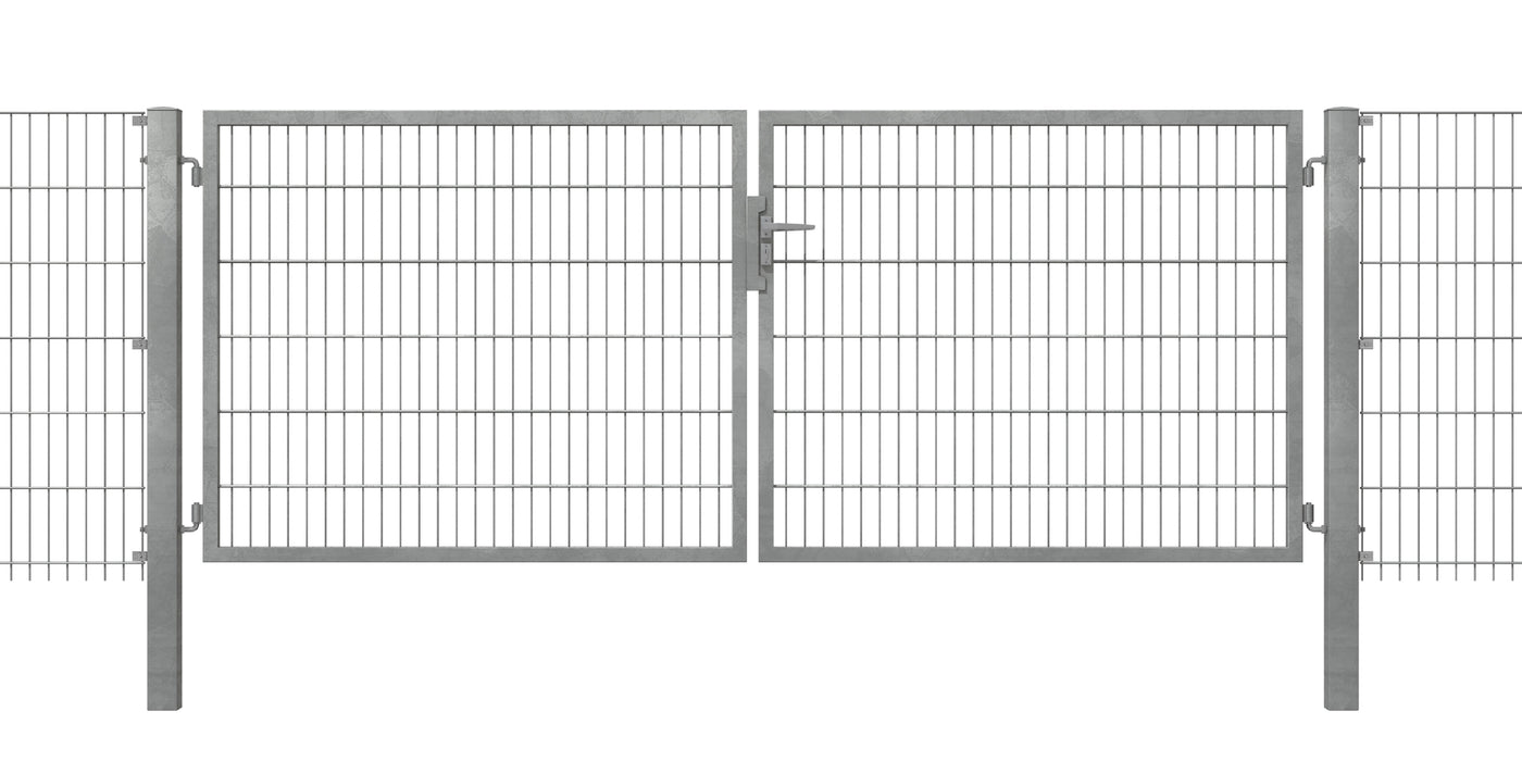 Zauntor Standard 2-flg. mit Doppelstabfüllung